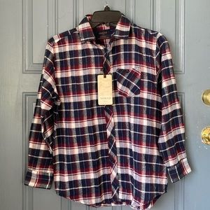 Nomad Kids Big Boy Plaid Button Down Shirt, size 14-16 (Large) - NWT